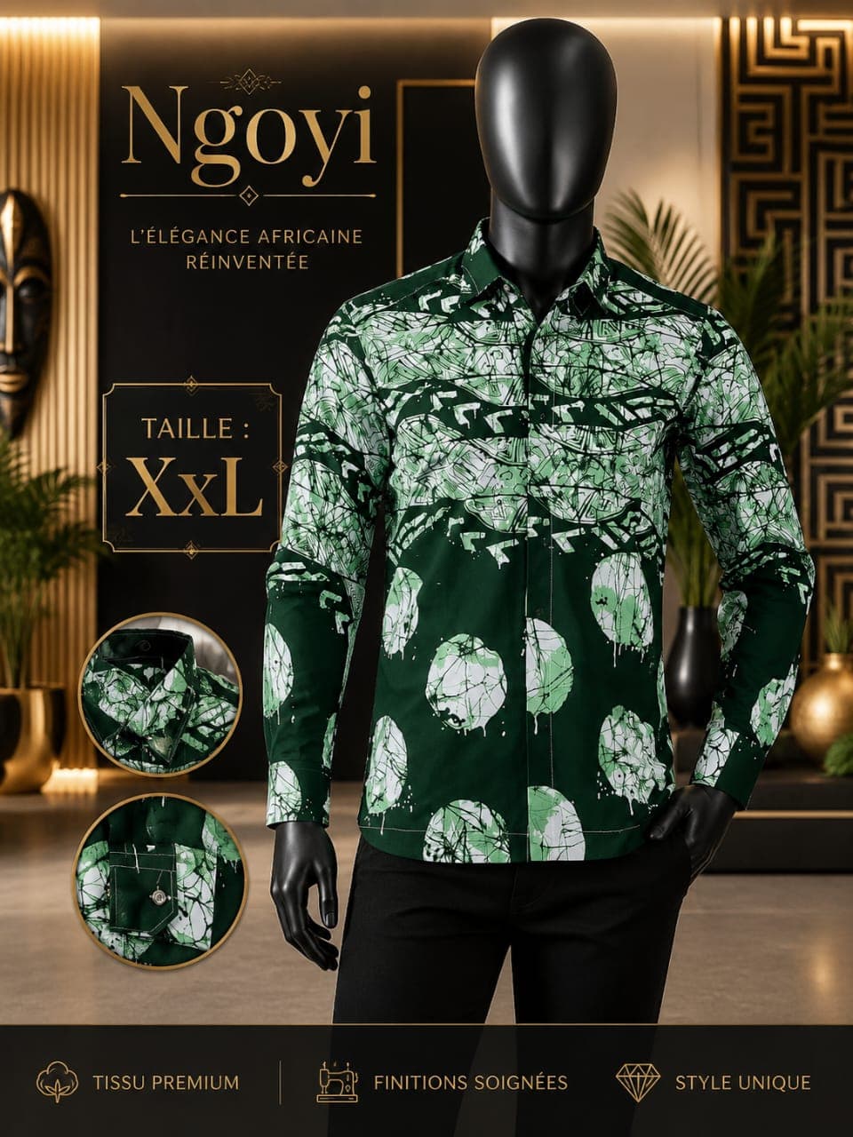Chemise Oxford Glass